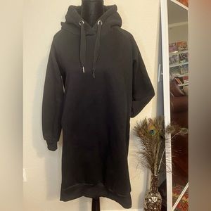 NUTEXROL Extra Long Hoodie - Black Size Small - Excellent Condition